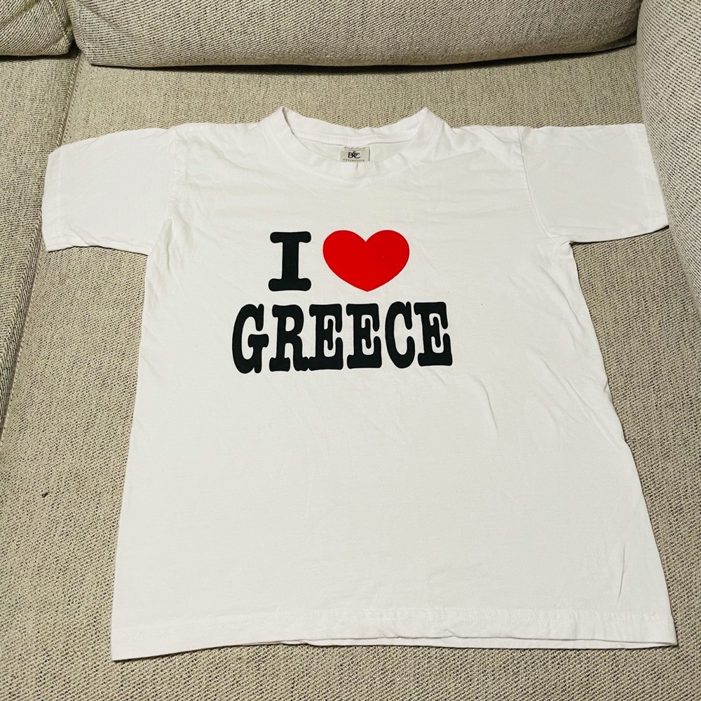 NWOT kids I ❤️ Greece tee size 10-12